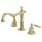 Kingston Brass KS1972KL Widespread Bathroom Faucet with Brass Pop-Up, Polished Brass KS1972KL - alternate 1